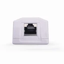 Πρίζα Δικτύου Cablexpert Cat6A Ftp Single Port Surface Mount Box White