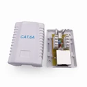 Πρίζα Δικτύου Cablexpert Cat6A Ftp Single Port Surface Mount Box White