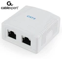Κουτί Δικτύου Cablexpert CAT6 FTP 2-PORT SURFACE MOUNT BOX