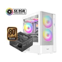 Armaggeddon Aquaron Nemo 3 Mini Tower Κουτί Υπολογιστή Λευκό με Tempered Glass & ARGB