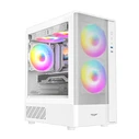 Armaggeddon Aquaron Nemo 3 Mini Tower Κουτί Υπολογιστή Λευκό με Tempered Glass & ARGB