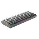 White Shark GK-007711 NUNCHAKU Mechanical Gaming Keyboard - US Layout, Hot-Swap Red Switches, RGB, Gray Gradient (Red)
