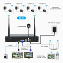 Σύστημα Παρακολούθησης Srihome 2Mp 8-Channel Wireless With 4 Ip Cameras