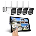 SRIHOME Sricam 4-Wireless 5MP IP Camera System with 10.1" Touch Screen Monitor (NVS010-4IPC065)