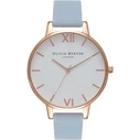 Γυναικείο Ρολόι Olivia Burton Ob16Bdw18 (38mm) Δερμάτινο Λουράκι Μπλε