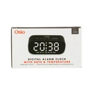 Επιτραπέζιο Ρολόι Osio OCA-3015B ξυπνητήρι με θερμοκρασία και ημερομηνία, Μαύρο