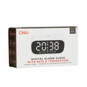 Επιτραπέζιο Ρολόι Osio OCA-3015W ξυπνητήρι με θερμοκρασία και ημερομηνία, Άσπρο