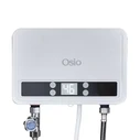 Ταχυθερμαντήρας Osio Ohf-2590w Λευκός Αδιάβροχος Ηλεκτρικός Τοίχου Για Μπάνιο Ipx4 Με Οθόνη 5500w