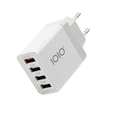 Φορτιστής Πρίζας Olympia UL4 (41215) με USB-A (QC3.0) και 3 USB-A (3.1A), 33W