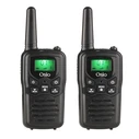 Walkie Talkie Osio OPM-1050 Επαναφορτιζόμενο PMR με φακό και καλώδιο 8 km  0.5W Mαύρο
