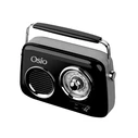 Ραδιόφωνο Osio OPR-3040B Μαύρο Ρετρό φορητό αναλογικό με Bluetooth, AUX, USB, FM και subwoofer  24W