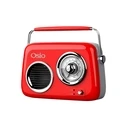 Ραδιόφωνο Osio OPR-3040R Κόκκινο Ρετρό φορητό αναλογικό με Bluetooth, AUX, USB, FM και subwoofer  24W