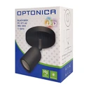 Φωτιστικό Spot Optonica 2022, για λάμπα GU10, πλαστικό, IP20, μαύρο