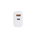 Osio Ταχυφορτιστής Ρεύματος GaN 65W με USB-A & USB-C (Λευκό) - OTU-5965W