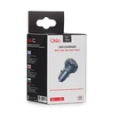 Φορτιστής Αυτοκινήτου Osio OTU-6038 Ανθρακί ταχυφορτιστής με USB-A και Type-C-38W