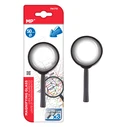 MP magnifying glass PA170, 3x, 50 mm, plastic body with glass lens, black