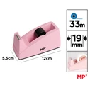 MP Tape Dispenser with Adhesive Tape PA528P 19mm x 33m Assorted Colors