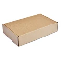Unbranded Χαρτοκιβώτιο συσκευασίας τρίφυλλο 20x13x3.5cm καφέ 100τμχ