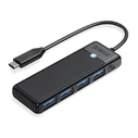 ORICO USB hub PAPW4A-C3 4 θυρών 5Gbps USB-C σύνδεση μαύρο