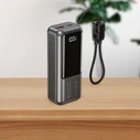 Energenie Compact Power Bank 10000mAh 20W με USB-A & USB-C (PD/QC) Γκρι