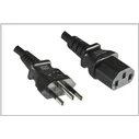 Microconnect IEC C13 - IEC C13 Καλώδιο Τροφοδοσίας 1,8 m Μαύρο (Brazil)