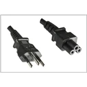 Καλώδιο Τροφοδοσίας Microconnect Brazil (Type N) σε IEC C5 1,8 m Μαύρο