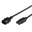 Microconnect Καλώδιο τροφοδοσίας C14 - C15 1,5 m Μαύρο (PE011415)