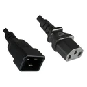 Microconnect IEC C20 to IEC C13 Power Cable 0.5 m Black (PE030605)