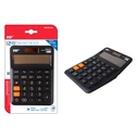 Αριθμομηχανή MP Pe032-01, Ηλιακό & Μπαταρίες, 12 Ψηφία, Μαύρη