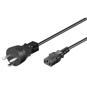 Microconnect Power Cord DK 3m IEC320 Danish Plug Black H05VV-F 3Gx1mm2 (SKU PE120430)