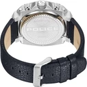 Ανδρικό Ρολόι Police Pewjf2226802 (45,4mm) Δερμάτινο Λουράκι Μπλε