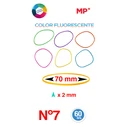 MP λαστιχάκια συσκευασίας PG018, No7, 2x70mm, 60g, χρωματιστά