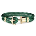 Βραχιόλι Unisex Paul Hewitt Phphnggxxxl (19,5cm)  Green With Yellow Gold