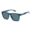 Polaroid Men's Aviator Sunglasses PLD2167/S 2FN — Navy Blue Acetate Frame with Blue Polarized Lenses (100% UV400)