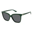 POLAROID Women's Sunglasses PLD4155/S/X 1ED — 55/17/145 — Polarized Grey/Green Lenses