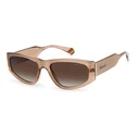 Polaroid Unisex Sunglasses PLD6169/S 10A/LA — Beige Frame, Brown Polarized Lenses, 55/18/140 mm, Category 3 UV400