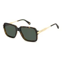 Polaroid Men's Sunglasses PLD6220/S/X 086 (56/18/140 mm, Brown Tortoise Frame, Green Lenses)