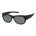 Polaroid Ancillaries Unisex Fit-Over Sunglasses PLD9004/S DL5/Y2 (Polarized, Grey Lenses, Black Frame)