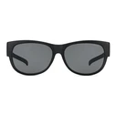 Polaroid Ancillaries Unisex Fit-Over Sunglasses PLD9004/S DL5/Y2 (Polarized, Grey Lenses, Black Frame)