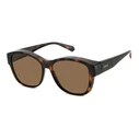 Polaroid Ancillaries Suncover Unisex Fit-Over Sunglasses Brown Polarized Lens PLD9019/S 086/SP