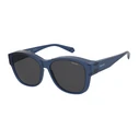 Polaroid Unisex Sunglasses PLD9019SPJP (Fit-over) - Polarized Grey Lenses, Blue Frame