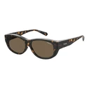 Polaroid Ancillaries PLD9020/S 086/SP Unisex Fit-Over Sunglasses, Brown Polarized Lenses, Polycarbonate Frame