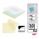 Αυτοκόλλητα Χαρτάκια Σημειώσεων MP Pn348-07, Διάφανα, 75X75Mm, 60Τμχ