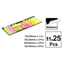 Αυτοκόλλητα Χαρτάκια Σημειώσεων MP PN822, 11x 25τμχ, χρωματιστά