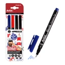 Μαρκαδόρος Paints Artix Σχεδίου Pp928-01 Μπλε/Μαύρο/Κόκκινο 4τμχ
