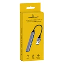 USB Hub Powertech PT-1114, 4x USB θύρες, 5Gbps, γκρι
