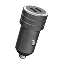 Φορτιστής Αυτοκινήτου Powertech PT-1149, 2x USB-C, 100W PD, γκρι