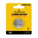 Μπαταρία Λιθίου Ρολογιών Powertech PT-1208 Cr2032 3V 1τμχ