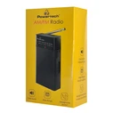 Φορητό Ραδιόφωνο Powertech PT-1245 με πτυσσόμενη κεραία, Μαύρο