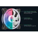 Case Fan 12cm Powertech Pt-1284 Για Pc, LED RGB, 1200Rpm